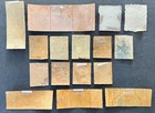 India Vintage Revenue Fiscal Telegraph Stamps Lot Queen Victoria Qv Court Fee 