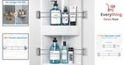 2 Pack Rv Shower Corner Storage Bar Adjustable Camper Bathroom Shelf Organizer