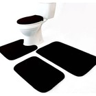 Madeals Memory Foam Bathroom Rugs Set 4 Piece With Toilet Lid Cover And Rug 
