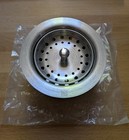 American Standard 3-1 2  Stainless Steel Round Drain Assembly 9028000 075