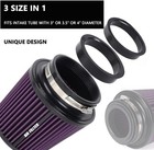 4-inch Cold Air Intake Filter - Washable  High Performance