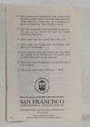 San Francisco 1981 Visitor s Pamphlet Don t Call It  frisco  Dos And Don ts
