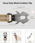 Tactical Dog Leash Heavy Duty  4-6ft Shock Absorbing Bungee Lead With 2 Padded H