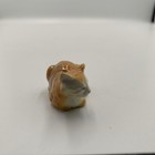 Vintage Hagen Renaker Orange white Sleepy Fluffy Cat Porcelain Figurine