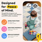 Baby Play Mat  Soft Foam Floor Tiles For Kids  Adjustable Interlocking