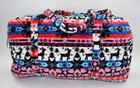 Vera Bradley Large Travel Duffel Bag In  nordic Stripe Multi  Pattern