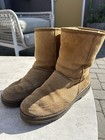 Vintage Outdoor Ugg Australia Brown Suede Sheepskin Men Size 8 Women   s 11 5 