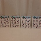Vintage Amscan Sticker Christmas Holiday 48 Stickers Fun Snowmen Santa 4 Sheets