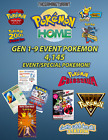 Pokemon Home - 4 145 Event Pokemon