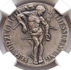 N d Switzerland Shooting Festival Silver Medal   Ngc Ms 62        2088     69-13