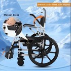 Folding Shower Commode Wheelchair - 300lbs Beside Commode Chair With Padded Seat