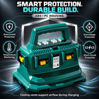 6-port Battery Charger Compatible With Makita 18v Bl1850b Bl1860b Bl1840b