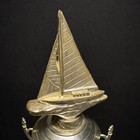 Vtg 1976 Mcm Sailing Trophy Sailboat Yachting Regatta Award Mid Century Modern