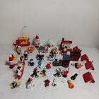 Fun Mixed Lot Of 30  Vintage Hand Painted  Wooden Christmas Ornaments 