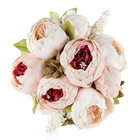 1 Bouquet 13 Head Peony Artificial Silk Flowers Wedding Bouquet Multiple Colors