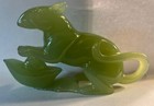Vtg Chinese Jade Carved Rat Mouse Statue Figurine Green Zodiac Lucky Wealth Art