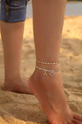 Initial Ankle Bracelets For Women Waterproof 14k Gold Plated Dainty Layered Figa