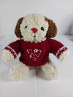 Dan Dee Purple Easter Bunny   White Valentines Puppy Plush Stuffed Animal Toys