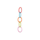 8 Pcs Colorful Chain Links   Stroller  Toys Or Teether Ring