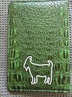 New Goated Golf Green Scorecard Holder With Pencil Holder Gator Print  