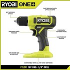 Ryobi One  18v Cordless 3 8  Drill Driver Kit With Battery And Charger