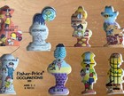 Vintage Fisher-price Wooden Puzzle  503 Occupations  8 Pieces