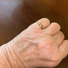 10 Karat  Gold Love Knot Ring With Tiny Diamonds