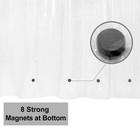 Barossa Design Extra Wide Shower Curtain Liner 108  X 72  With 8 Magnets  Wat   