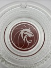 Vintage Mgm Grand Hotel And Casino Las Vegas Nevada Clear Glass Ashtray Red Lion