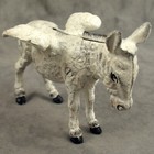 Donkey Angel Cast Iron Bank Statue