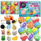 Kids Bath Bombs With Surprise Toys  12pc Natural Bubble Fizz Gift Set