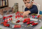 Big Daddy Fire Rescue Toy Play Set 40  Pc Diecast Metal Fire Truck Kids Gift Box