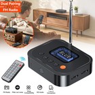 Bluetooth 6 0 Receiver Fm Stereo Aux 3 5mm Rca Wireless Audio Adapter Remote Kit