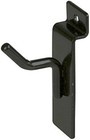 Pack Of 100 - 1  Inch Slatwall Hooks For Slat Panel Display  black 
