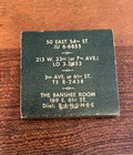 Vtg Feature Matchbook P  J  Moriarty Banshee Room Front Strike Full  Restaurant