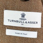 Turnbull Asser Blazer Jacket Men 50 Brown Sport Coat Unstructered Bern Wool