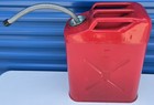Vintage Us Military 5 Gallon Metal Gas Can Dot Red Jerry Can Cap And Nozzle Usa 