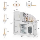 Costway Kids Kitchen Playset Pretend Play Cooking Set W  Telephone   Vivid