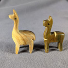Swedish Imported Vtg Wood Hand Carved Llama Alpaca Figure Folk Art Figurine