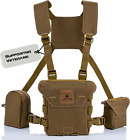 Binocular Harness Chest Pack  Hunting Bino Harness With Rangefinder Pouch   B   