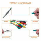 20 Pcs Electrical Jumper Cables Test Leads With Alligator Clips For Circuit