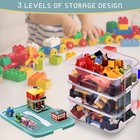 3 Tiers Storage Organizer For Lego Kids Toy Box Stackable Building Blocks