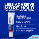 Secure Waterproof Denture Adhesive - Zinc Free - Extra Strong 12 Hour Hold - 1 4