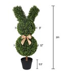 36  Artificial Bunny Topiary Trees For Easter set Of 2 