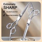 2pcs Pro Hair Cutting Scissors Set - Thinning Shears   Barber Salon   Home Use