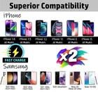 2x Wireless Fast Charger Charging Stand Dock For Samsung Galaxy Iphone Mobile