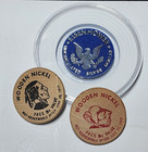 Wooden Nickels  Eisenhower Tokens And Very Old Coins