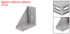 4pcs Corner Bracket Gusset 80mm For 4040 Series Aluminum Extrusion Profile