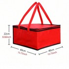 Insulated Pizza Delivery Bag     Thermal Food Takeout Lunch Picnic Carrier