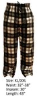 New Mens Flannel Fleece Pajama Pant Lounge Pants Beige Dark Brown Xl xxl